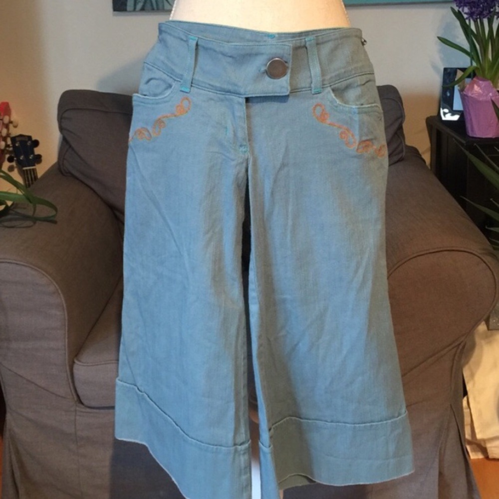 Zio New York Wide Leg Capri Jeans